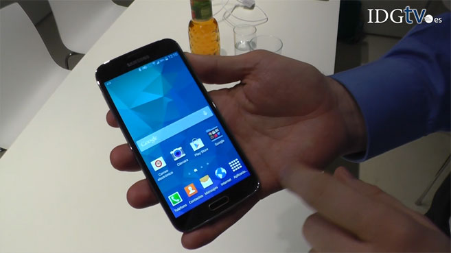 Samsung Galaxy S5 de cerca