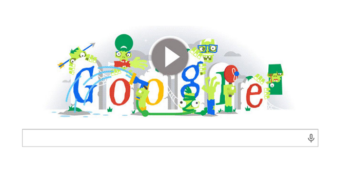 Los zombis, en el doodle de Google