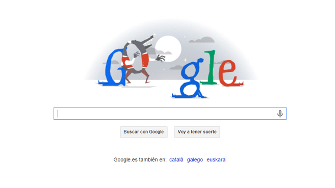 El Hombre lobo, en el doodle de Google