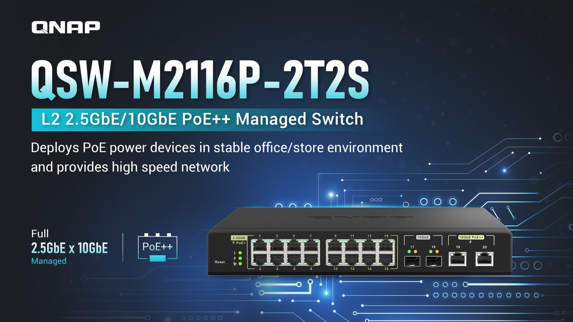 QNAP switch QSW-M2116P-2T2S