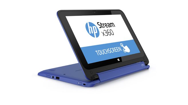HP Stream x360 en formato presentación